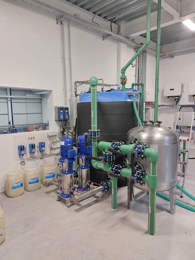 Sistema Refrigeração e tratamento Aguas Bombas Doseadoras